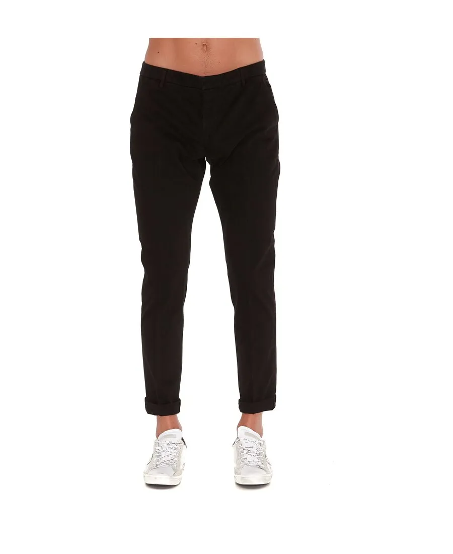 Low-Rise Turn-Up Hem Trousers