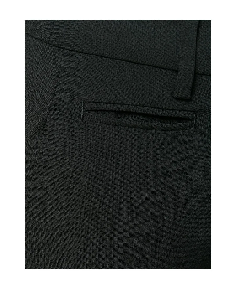 Logo-Plaque Cropped Slim-Fit Trousers