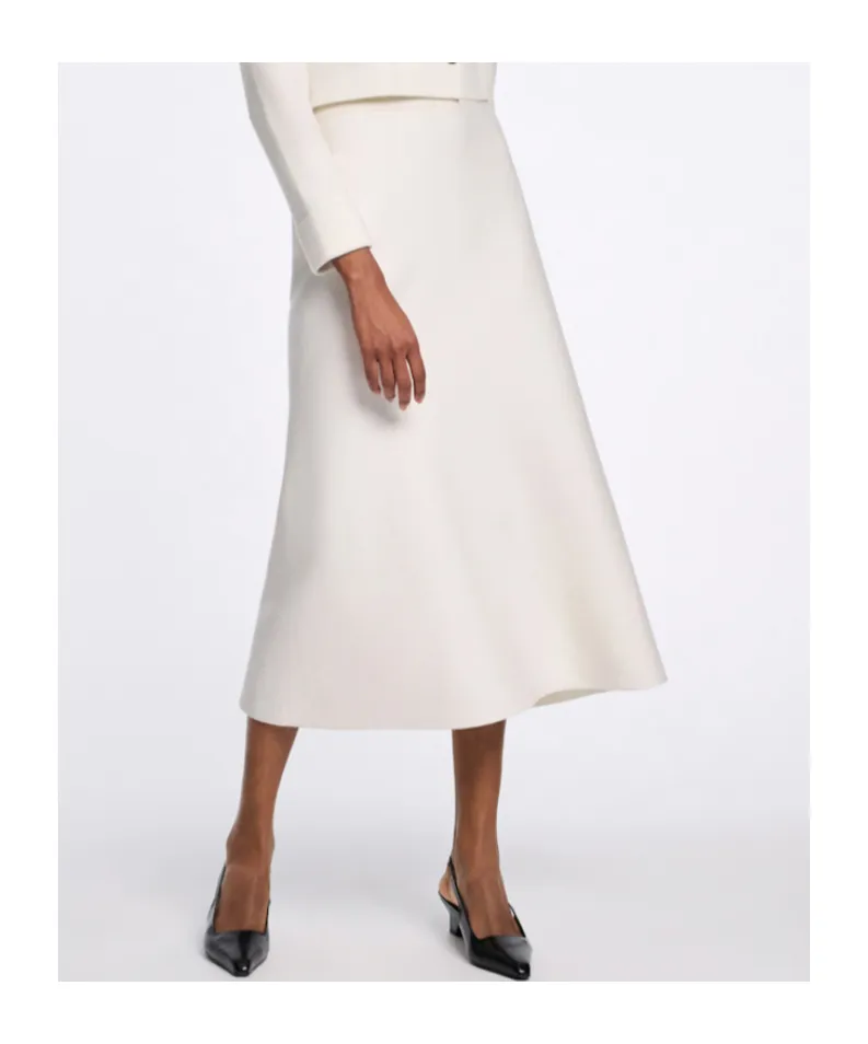 Pleated Midi Skirt