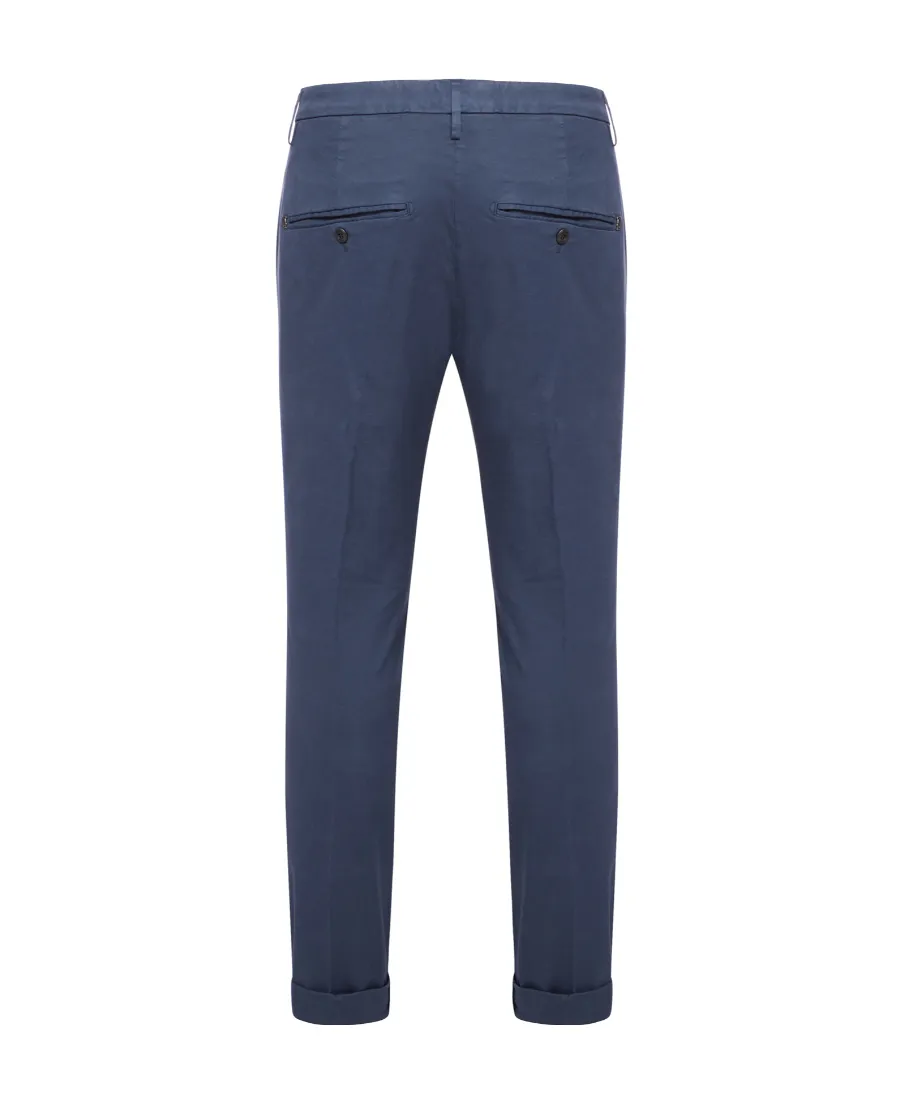 Mid-Rise Straight Leg Trousers