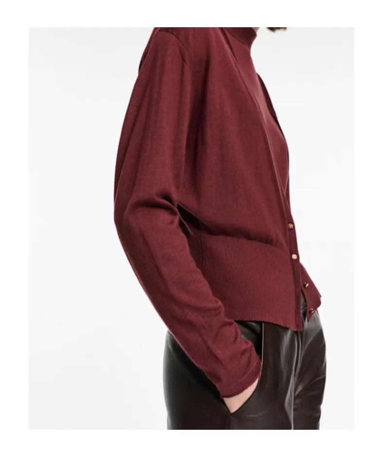 Ribbed V-Neck Cardigan