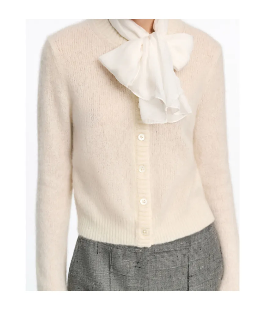 Ribbed Cashmere Cardigan