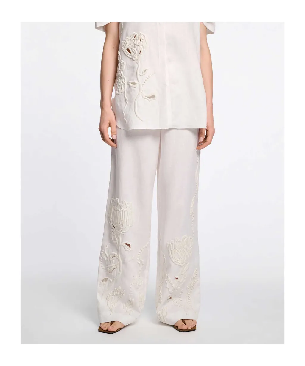 Elastic Waist Casual Pants