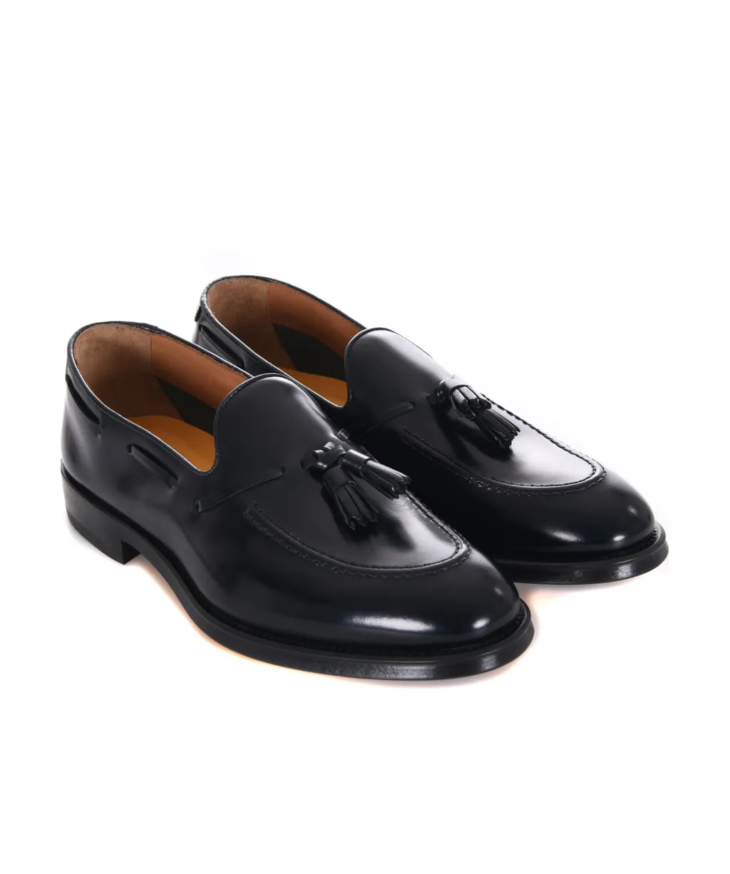 Almond Toe Tasseled Loafers