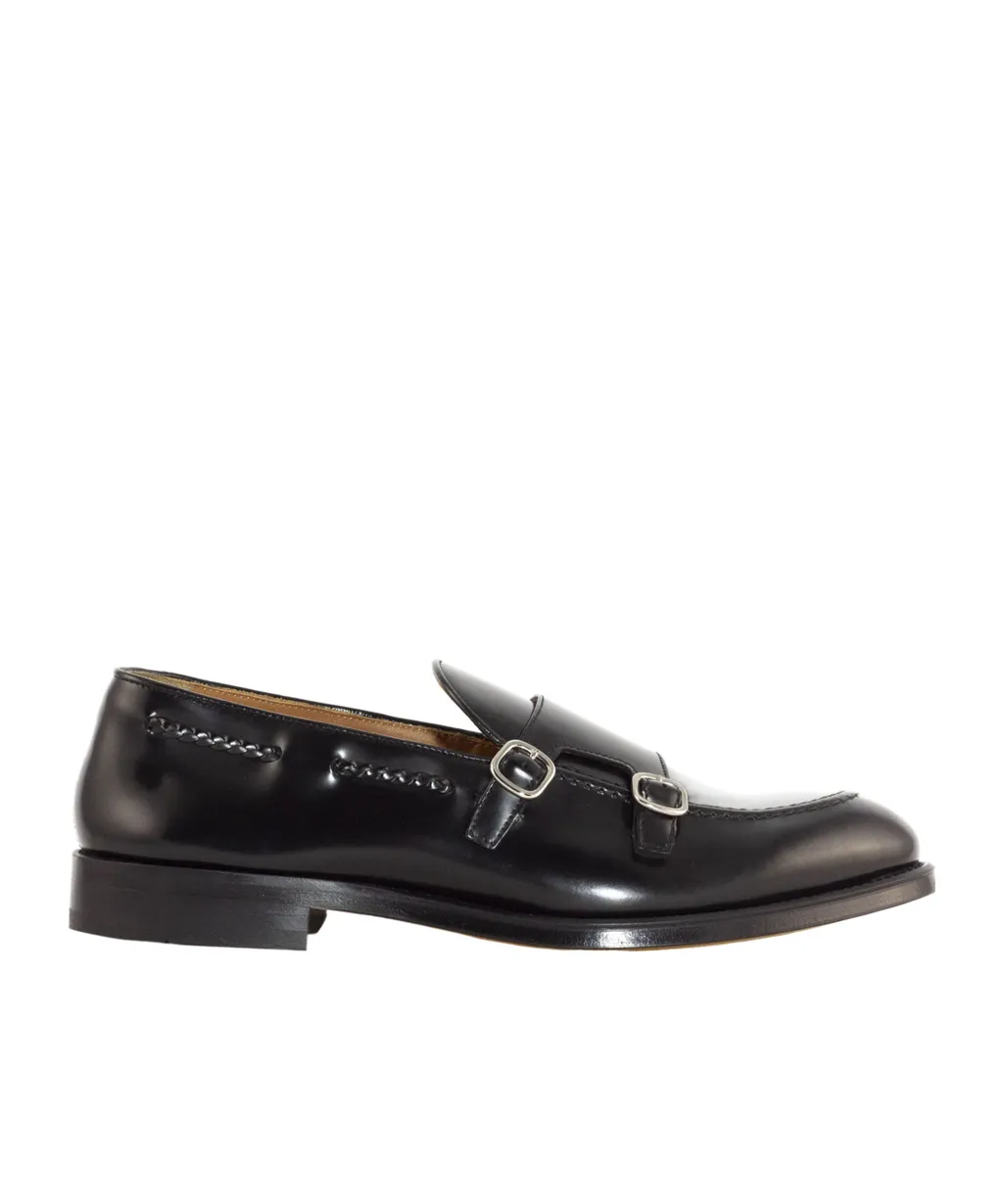 Double Buckle Flat Shoes
