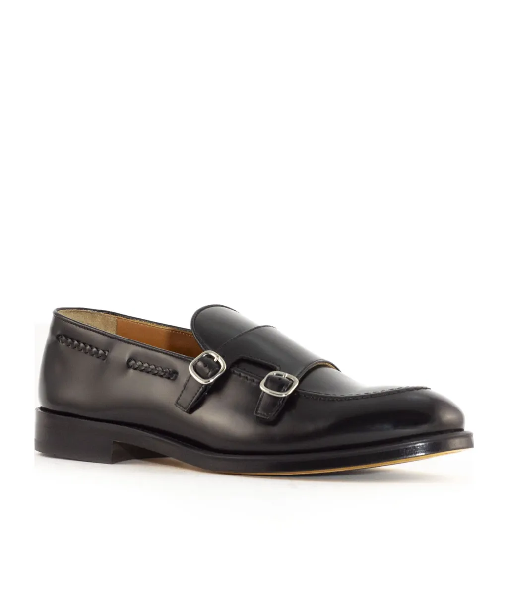Double Buckle Flat Shoes