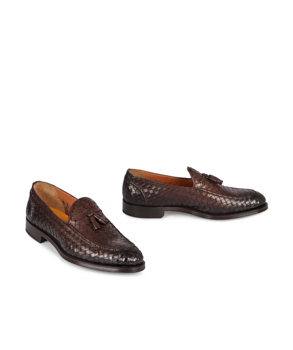 Interwoven Tassel Detail Loafers