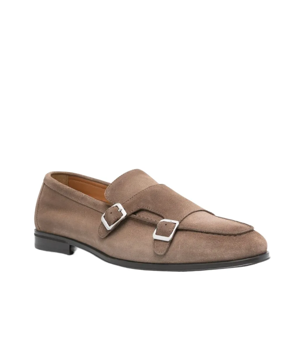 Double Buckle Monk Shoes