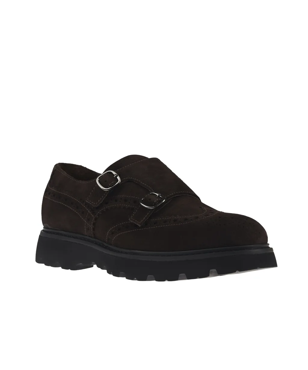Brogue Monk Strap Shoes