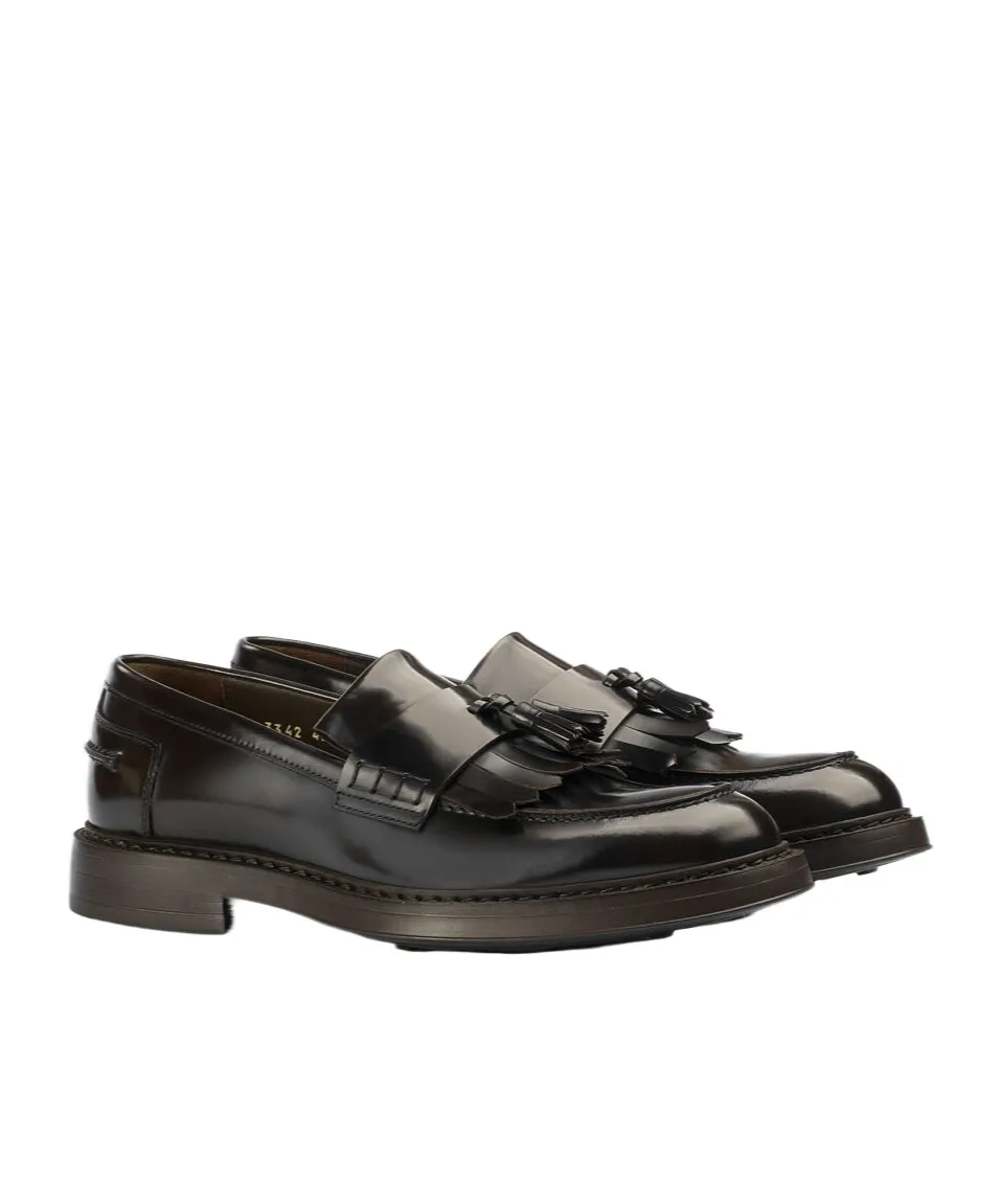 Tassed-Detailed Almond Toe Loafers