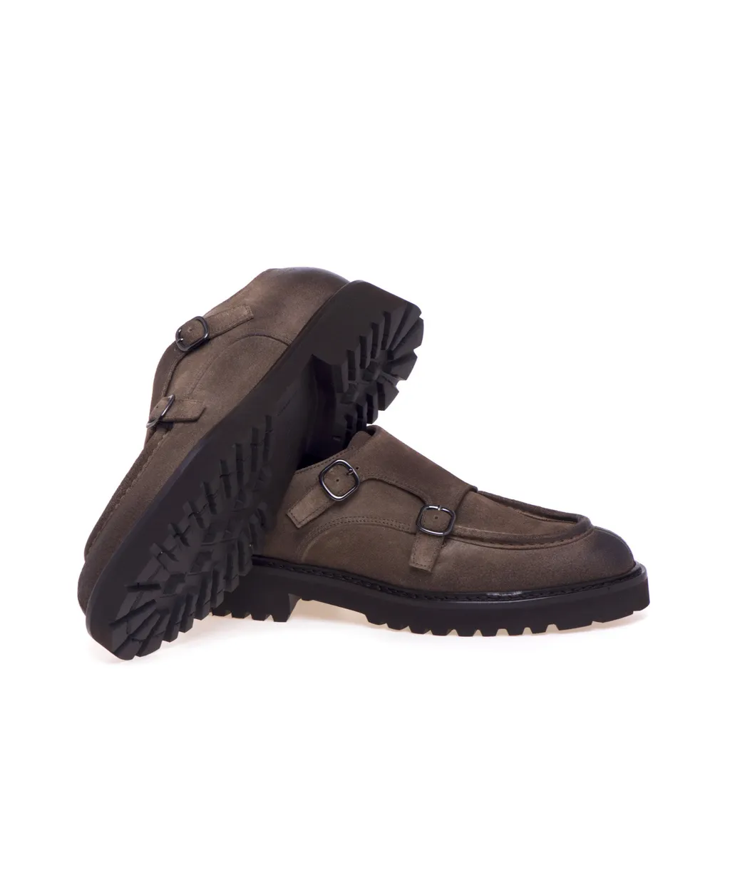 Double Buckle Monk Shoes