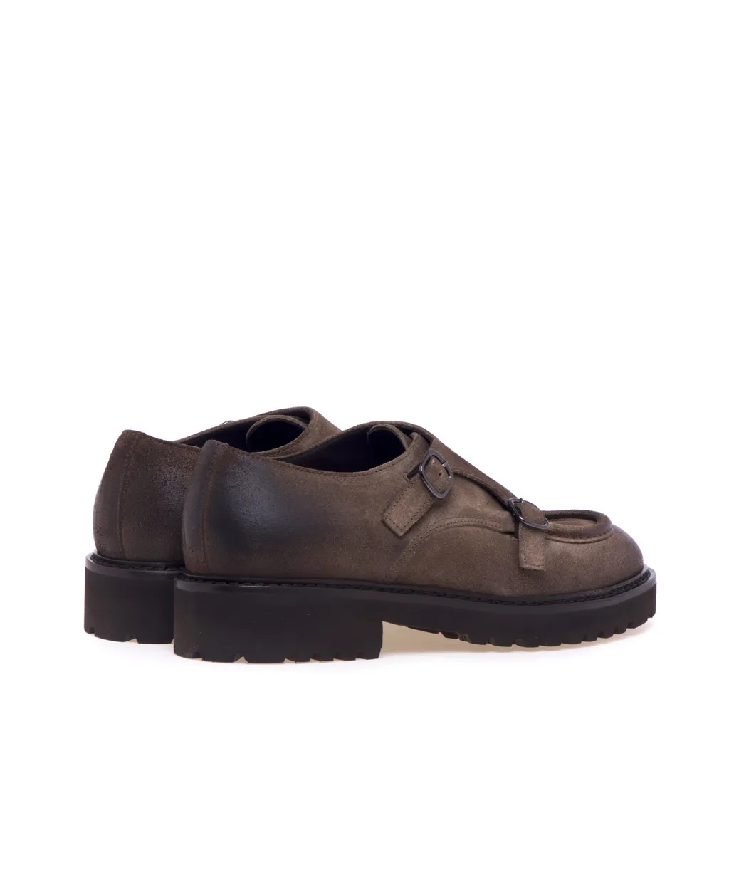 Double Buckle Monk Shoes