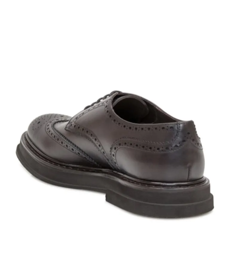 Derby Half Wing Lace-Up Shoes