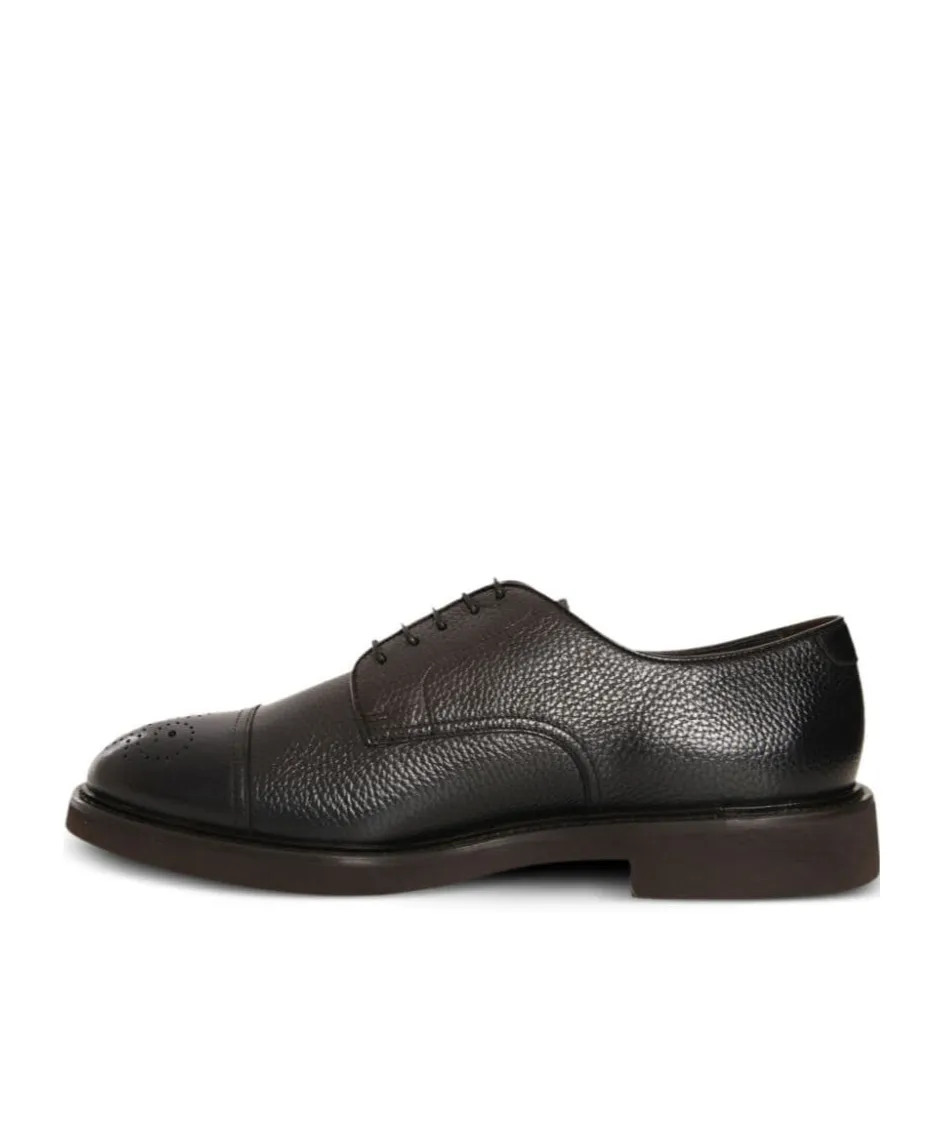Leather Lace-Up Derby Shoes