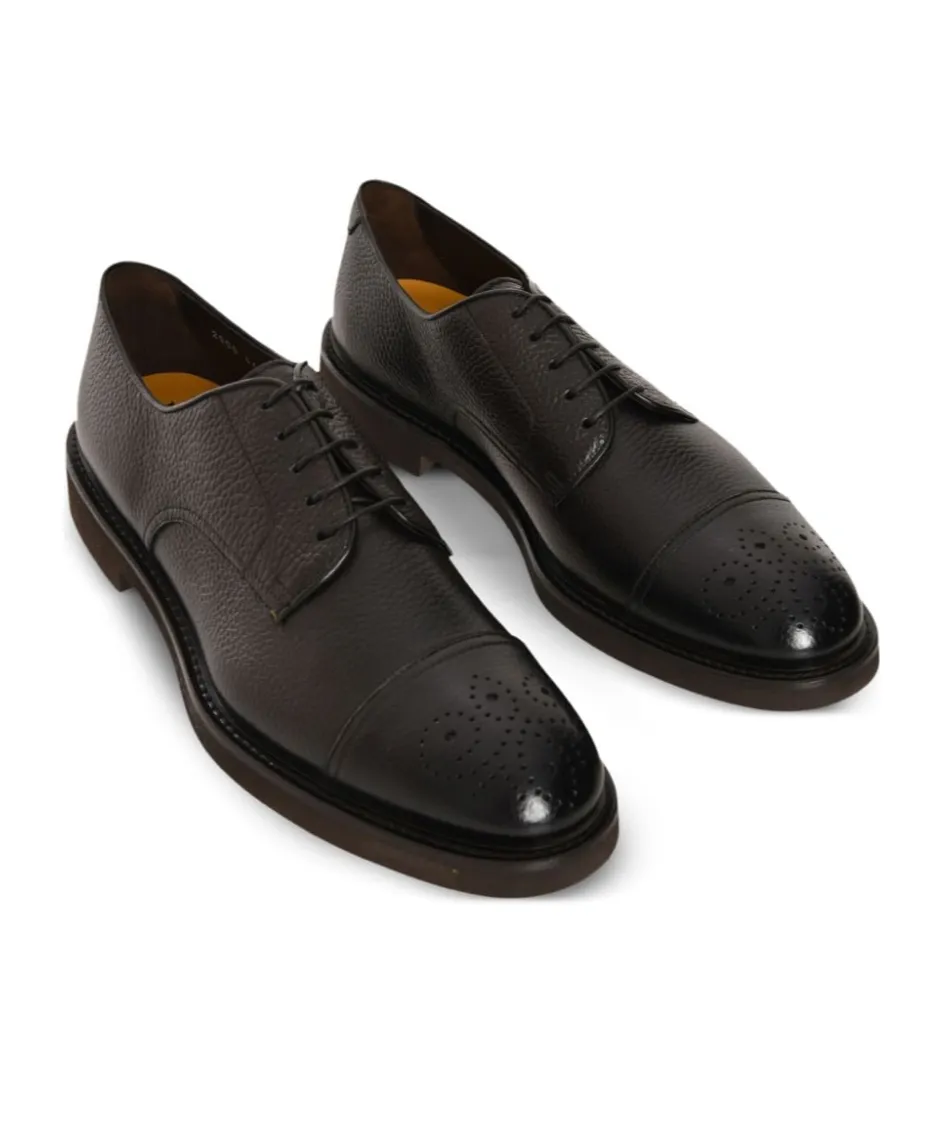 Leather Lace-Up Derby Shoes