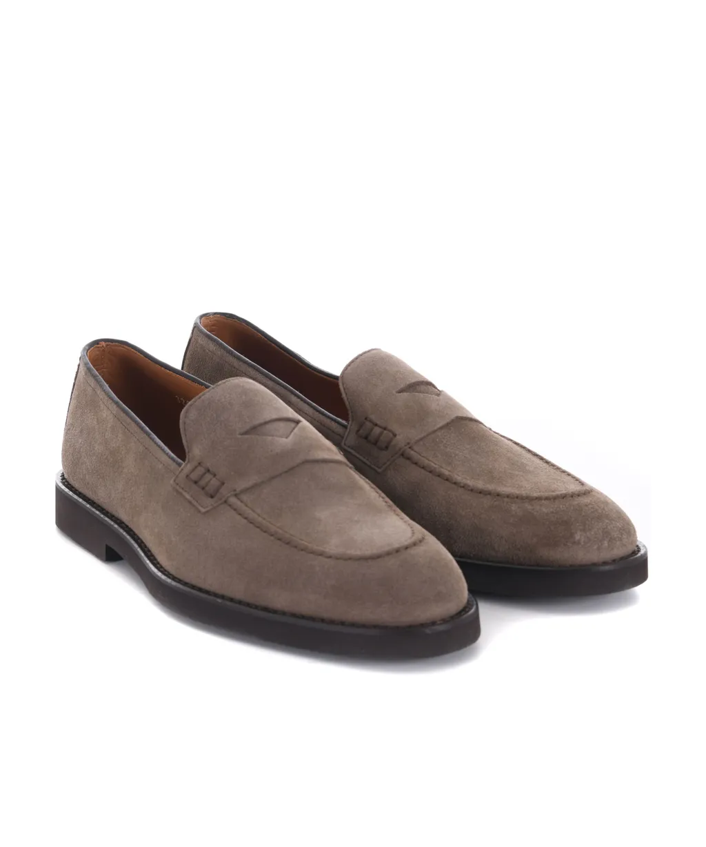Almond-Toe Slip-On Loafers