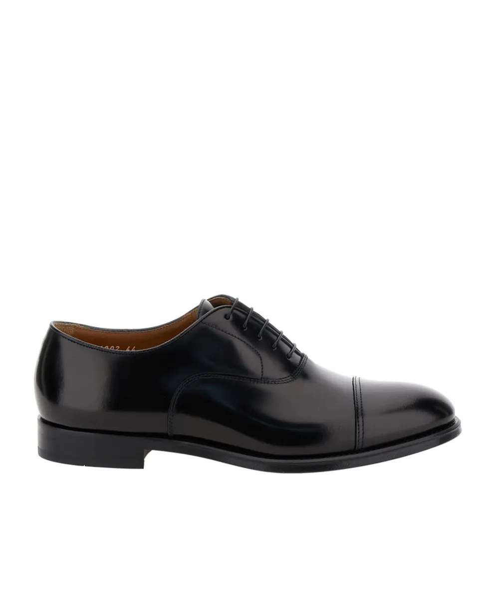 Round-Toe Lace-Up Derby Shoes