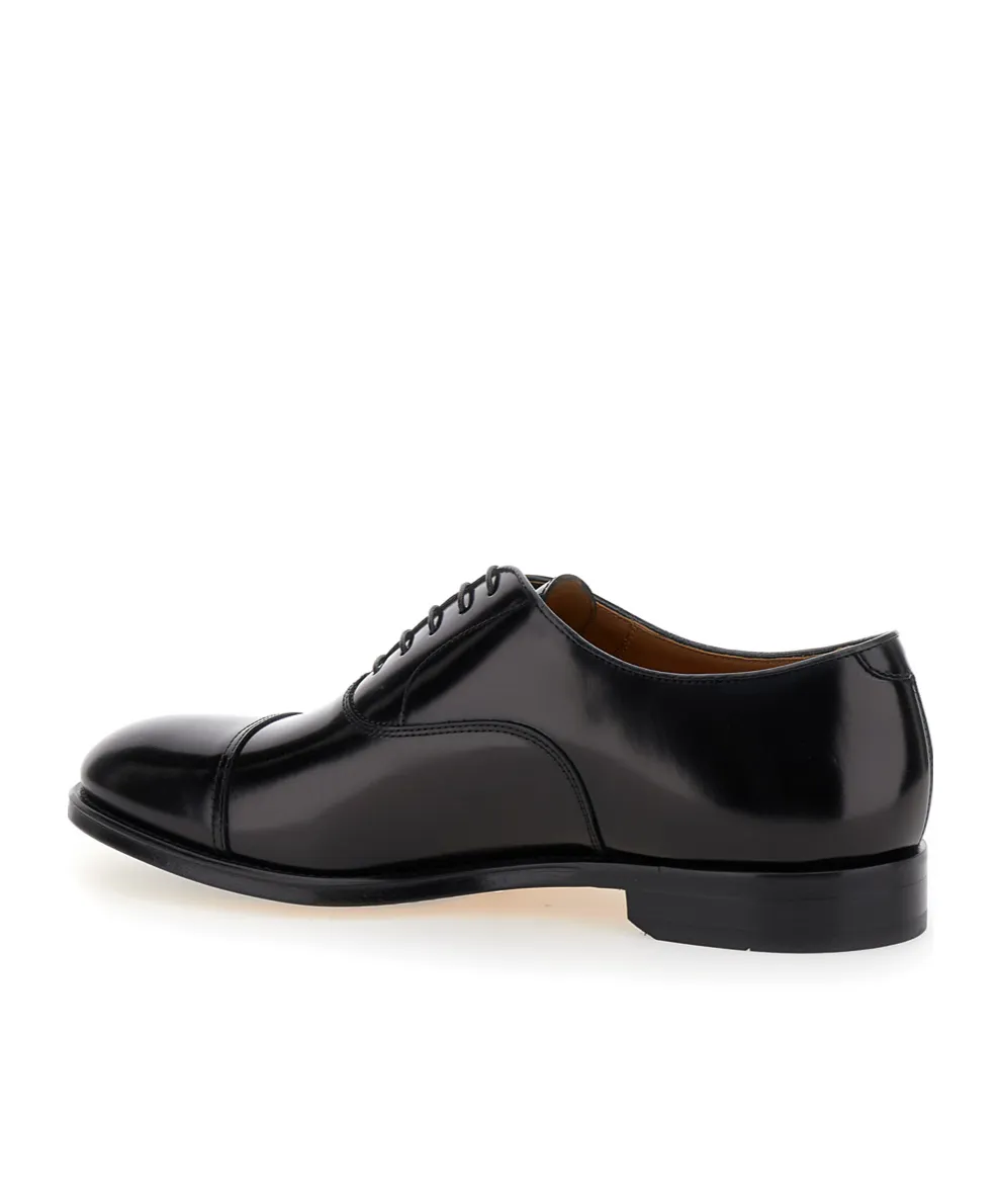 Round-Toe Lace-Up Derby Shoes