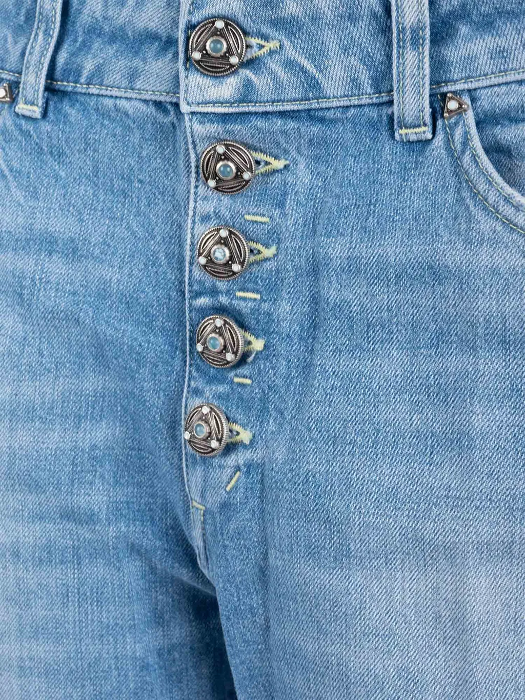 Button-Fly Relaxed Fit Jeans