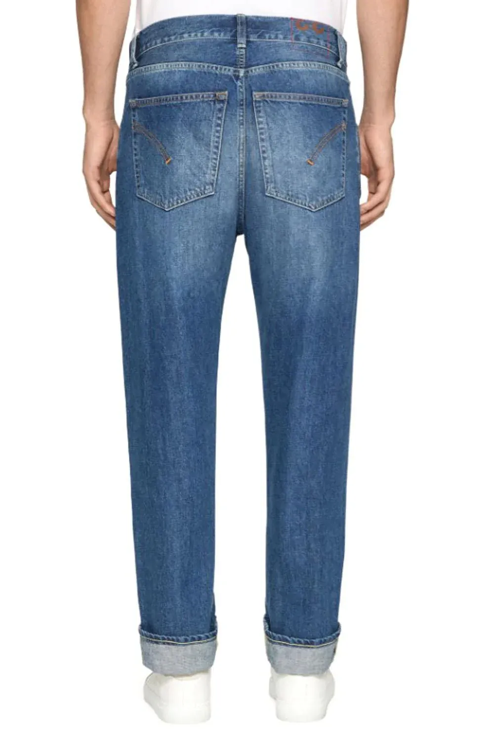 Denim Trousers With Belt Loops
