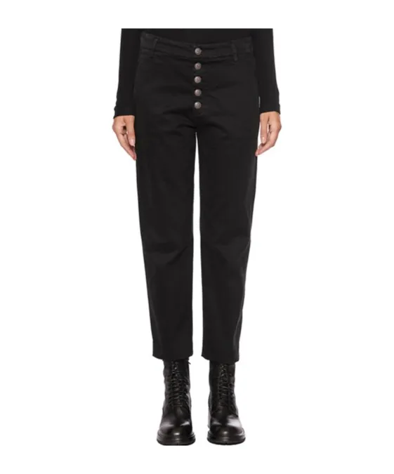 Button-Front Slacks