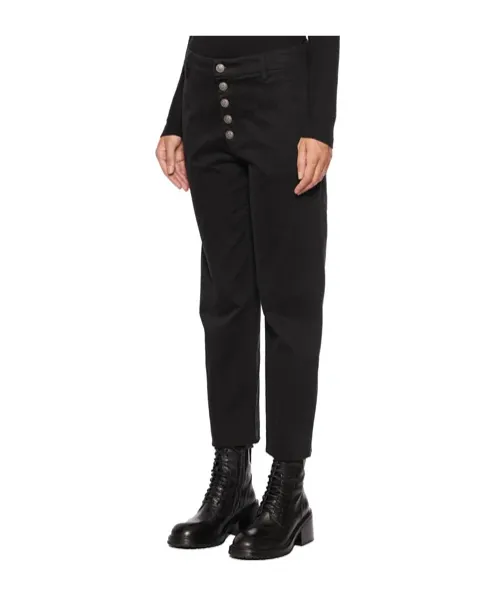 Button-Front Slacks