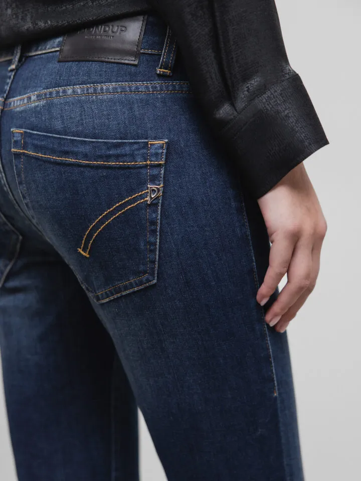 Tapered Denim Trousers