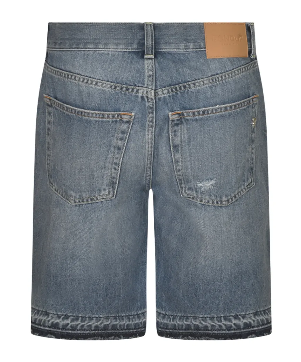 Logo Patch Denim Shorts