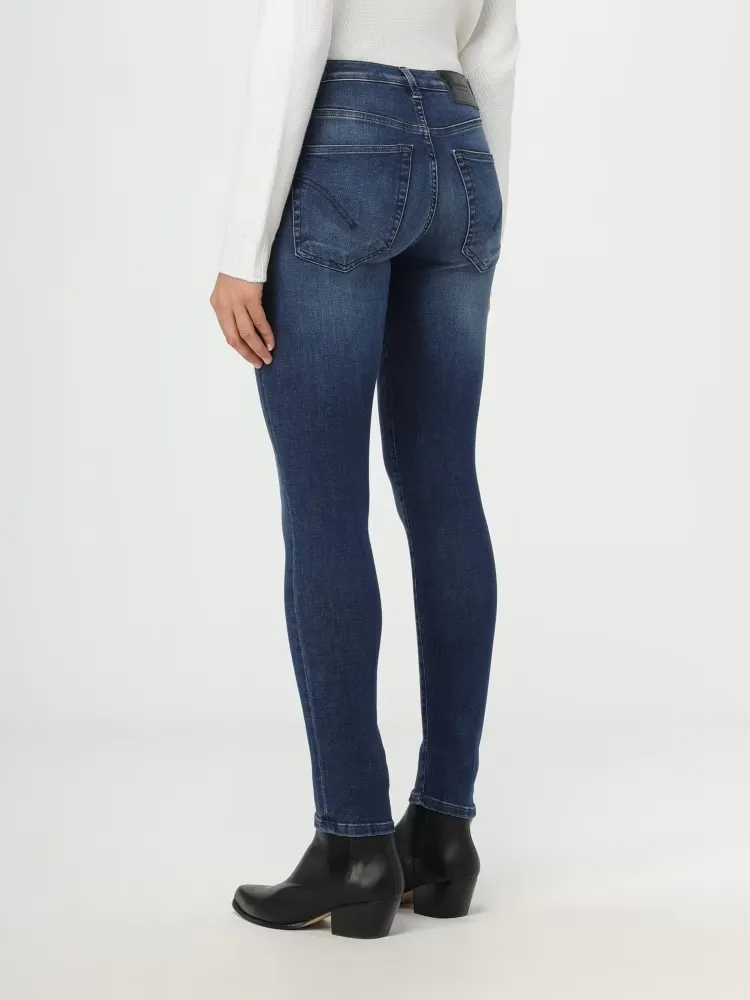 Logo-Patch Skinny Jeans