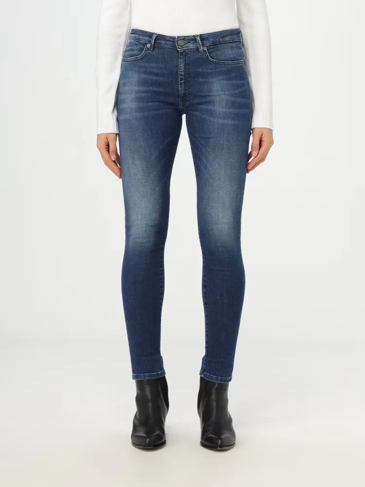 Logo-Patch Skinny Jeans