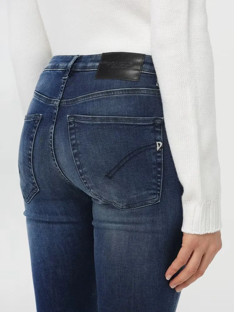 Logo-Patch Skinny Jeans