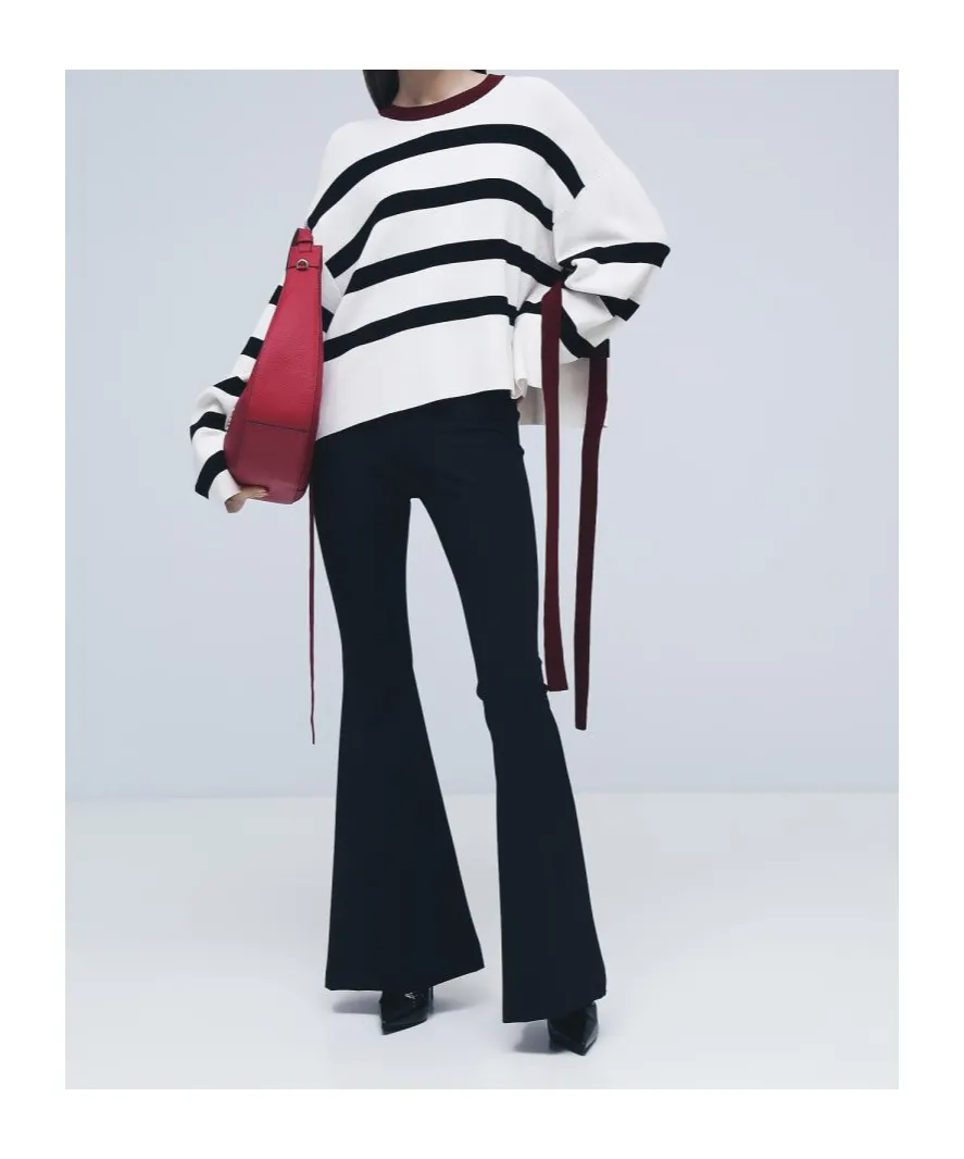 Striped Knit Pullover