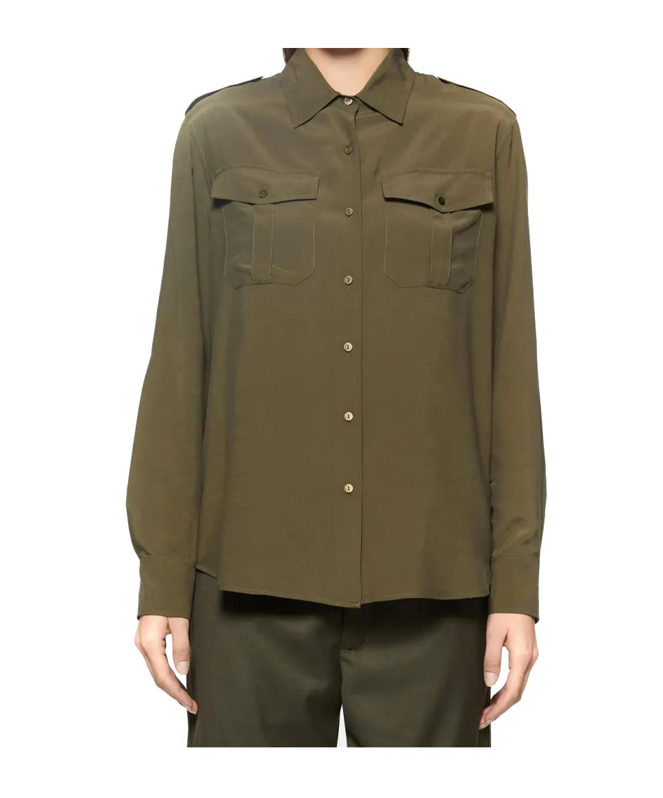 Spread-Collar Shirt