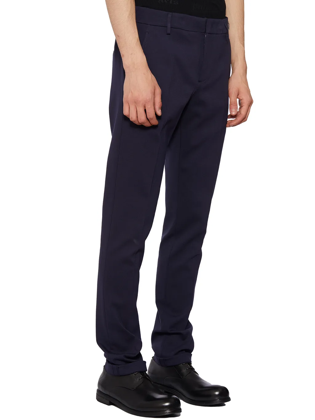 Belt-Lined Casual Pants