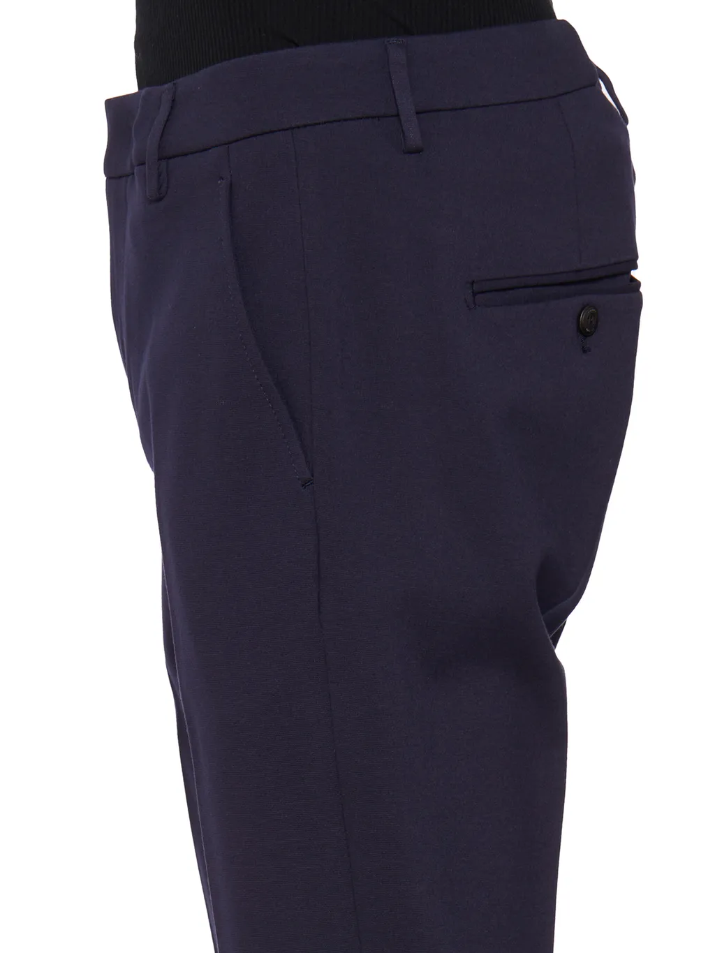 Belt-Lined Casual Pants