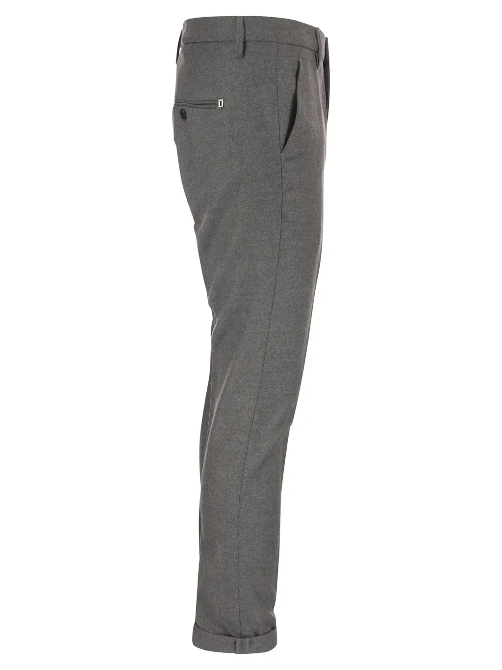 Mid-Rise Slim-Fit Tailored Trousers