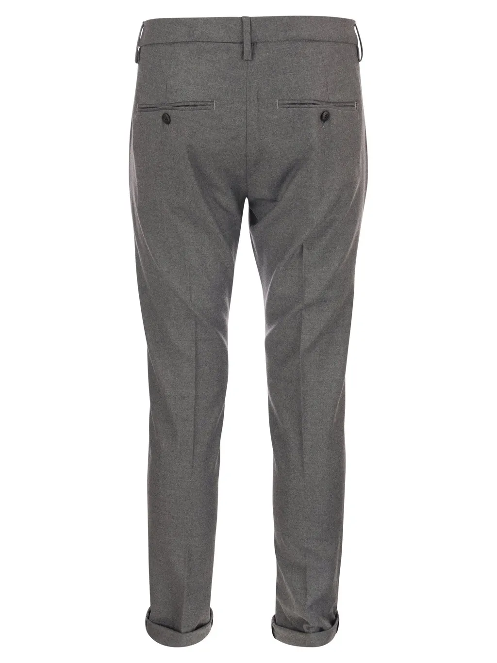 Mid-Rise Slim-Fit Tailored Trousers
