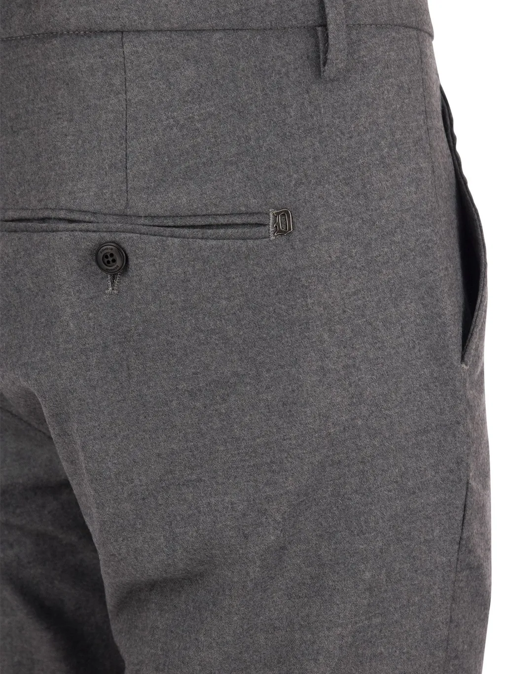 Mid-Rise Slim-Fit Tailored Trousers