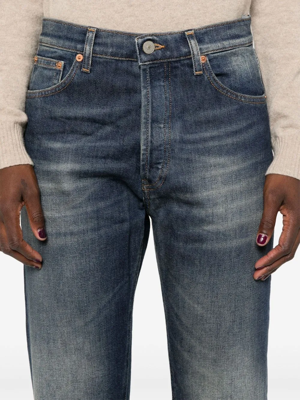 Logo-Plaque Denim Jeans
