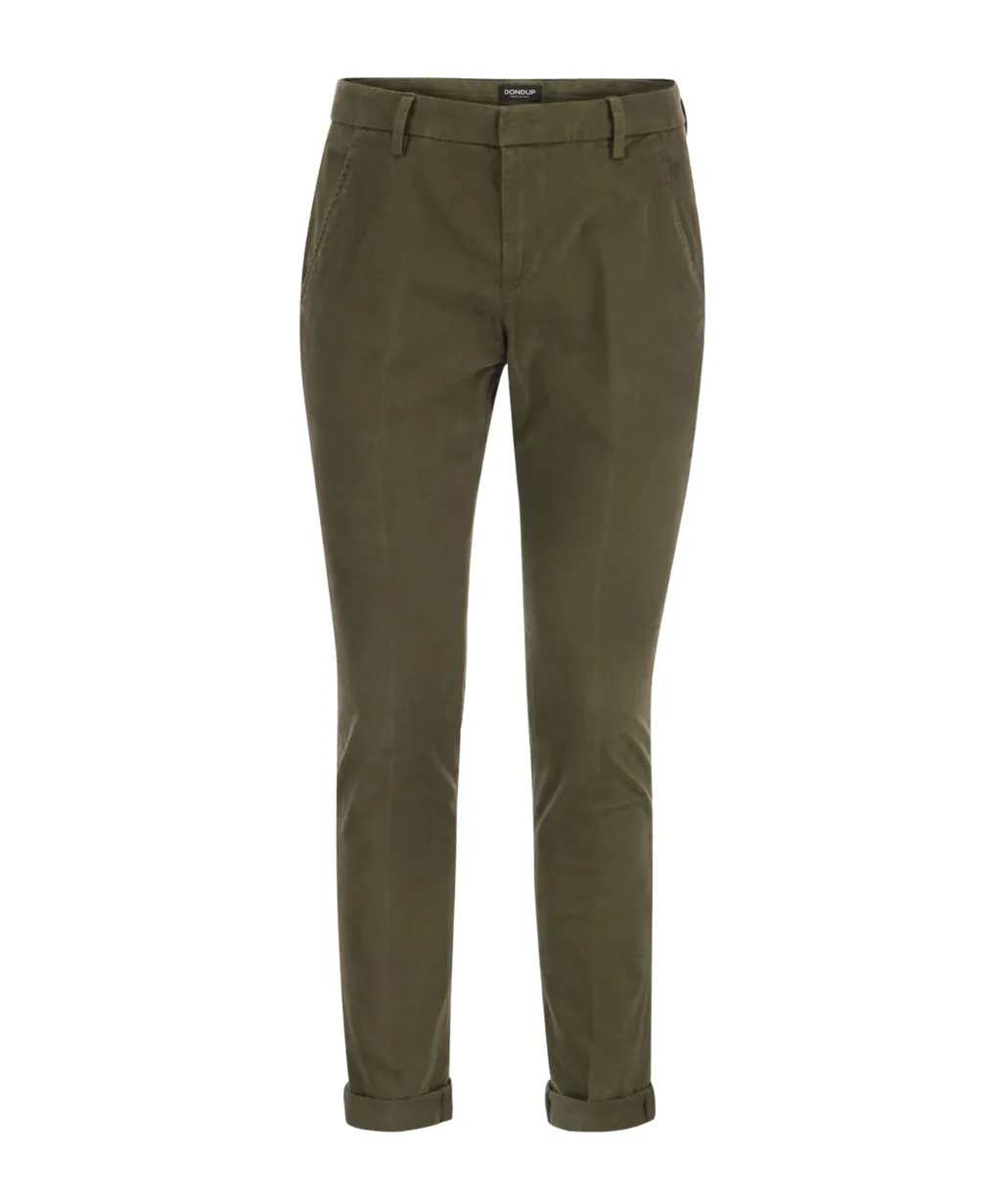 Belt-Lined Casual Pants