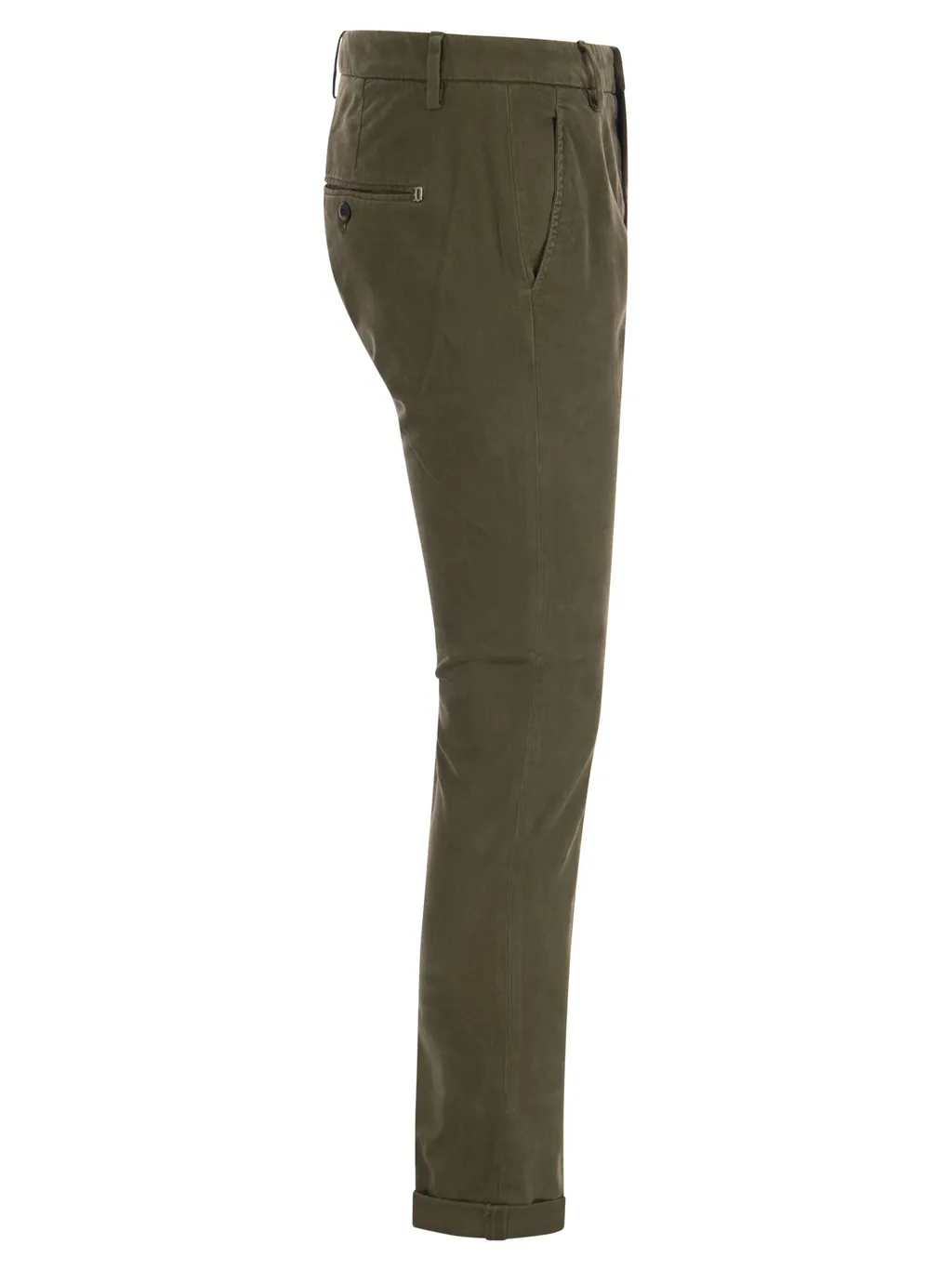 Belt-Lined Casual Pants
