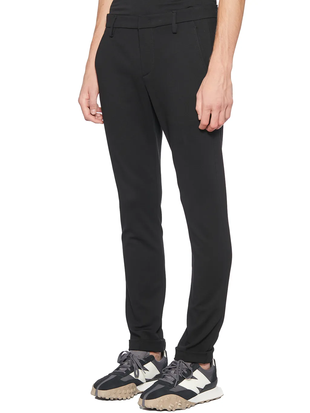 Belt-Lined Casual Pants