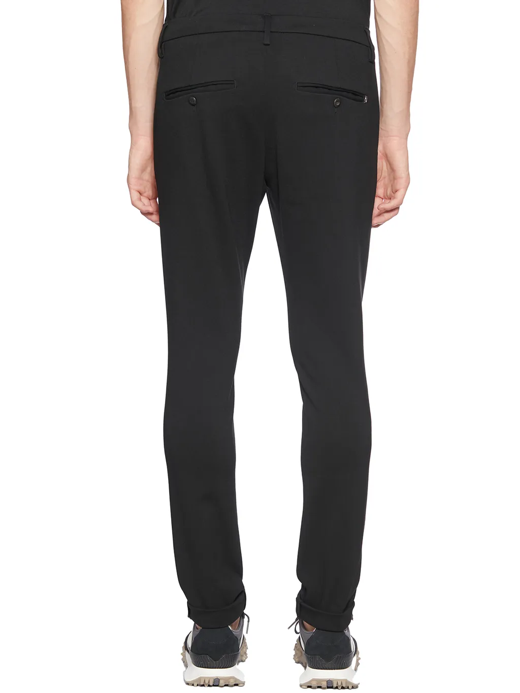 Belt-Lined Casual Pants
