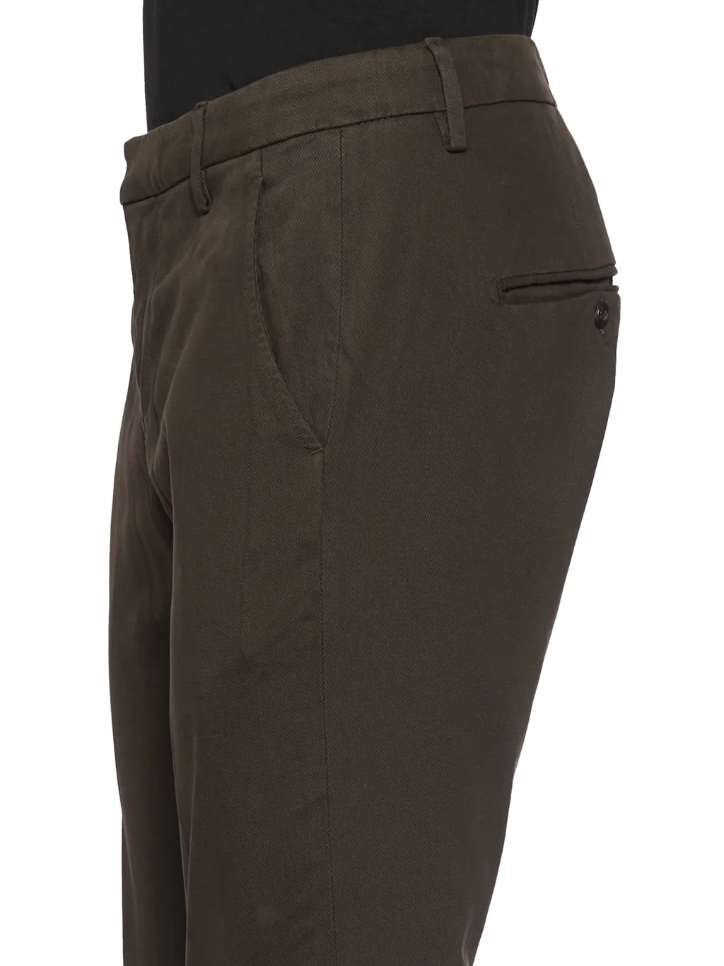 Belt-Lined Casual Pants