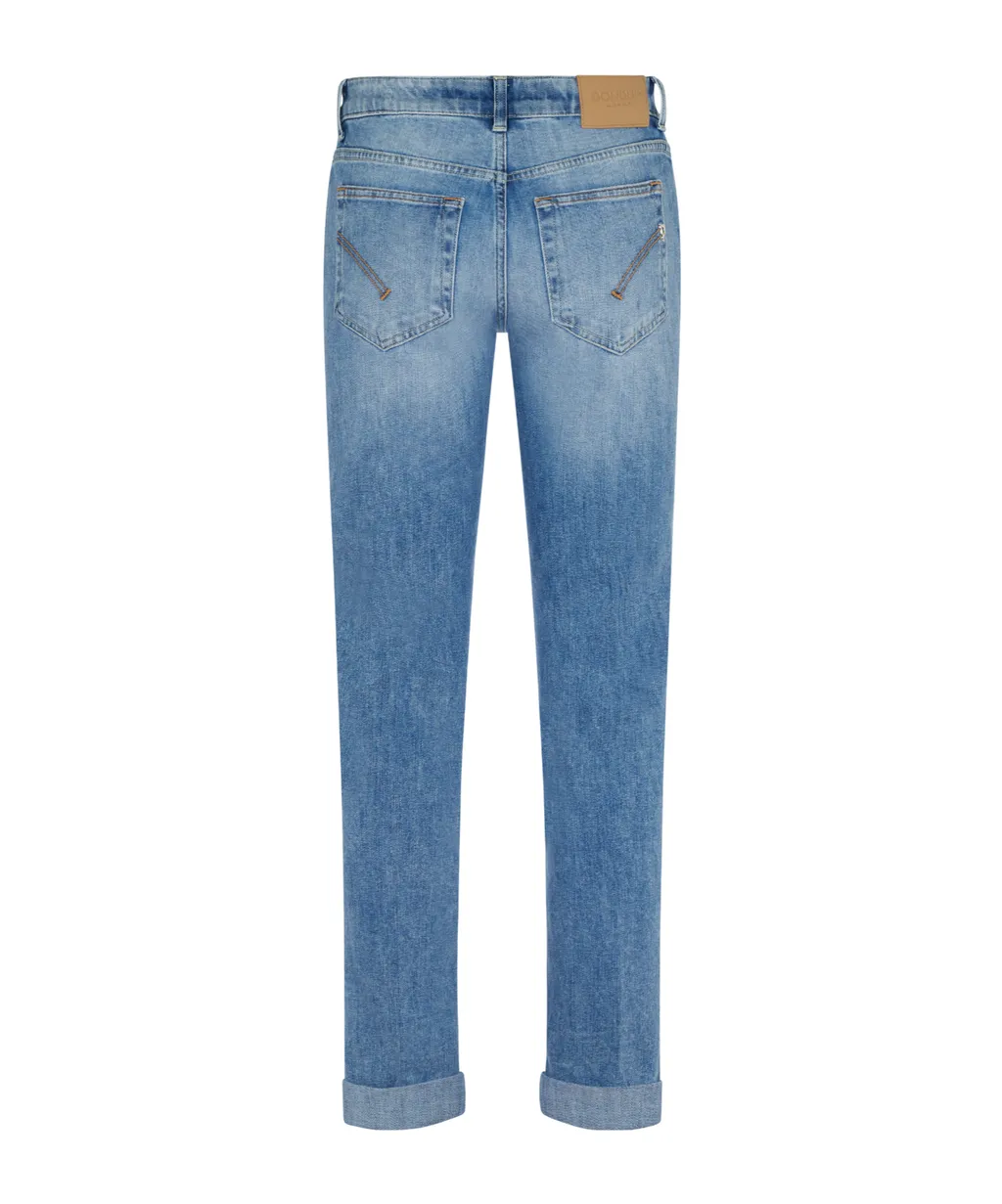 Light-Wash Tapered Jeans