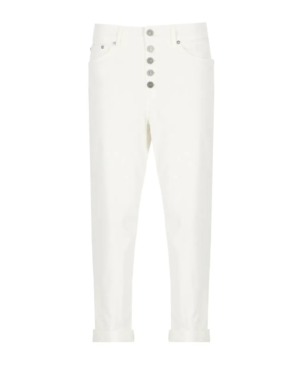 Buttoned Cropped Pants