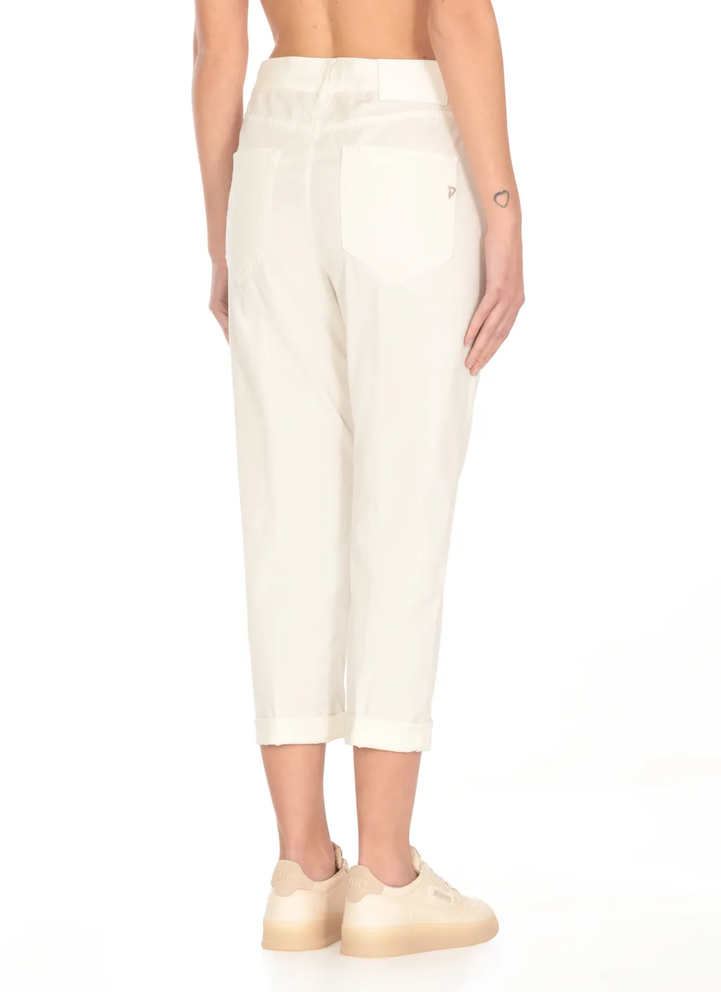 Buttoned Cropped Pants