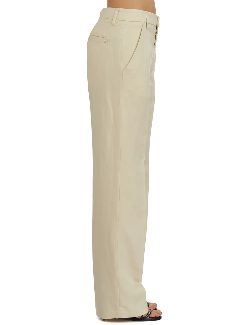 Reina Viscose And Linen Trousers