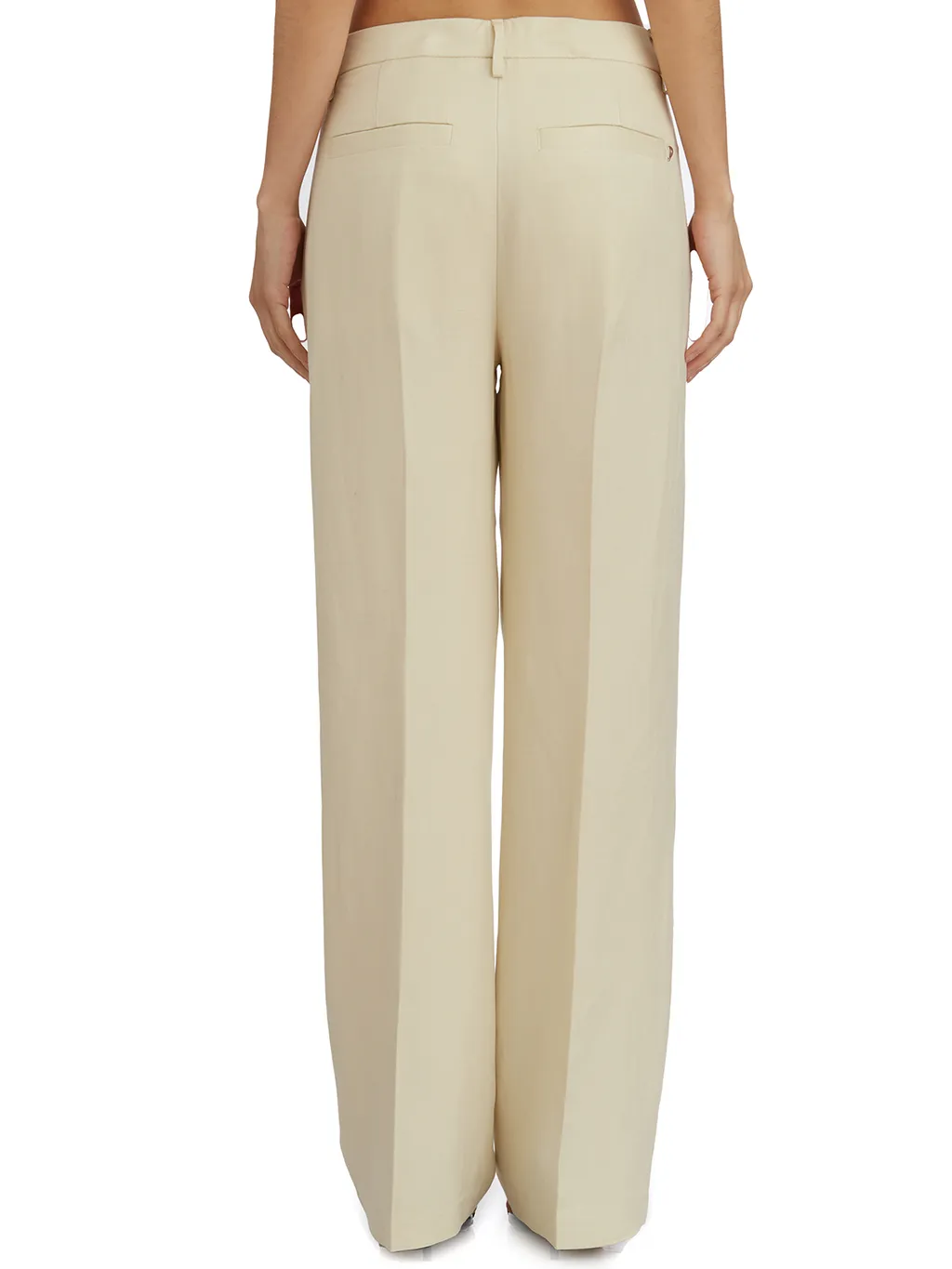 Reina Viscose And Linen Trousers