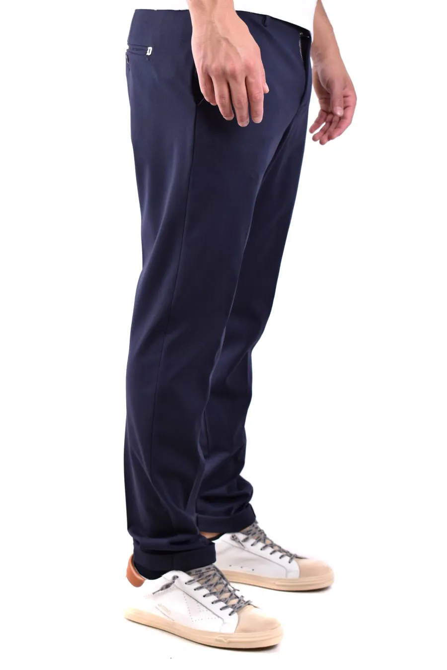 Belt-Lined Casual Pants